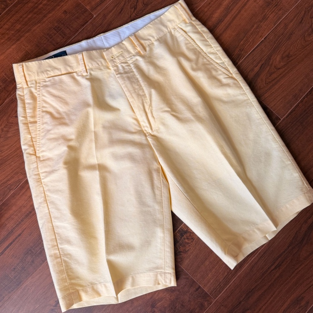 Polo by Ralph Lauren Light Yellow Flat Front Shorts